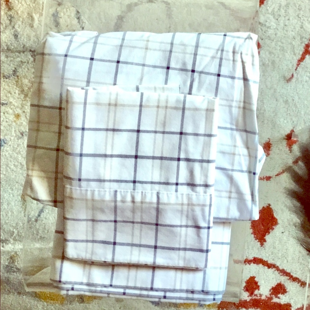 Soft Twin Sheet Set: PillowCase Flat Fitted